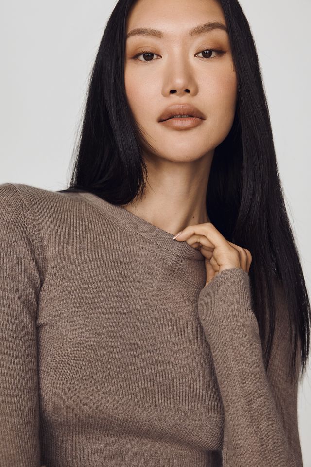 Maeve Markie Lightweight 100% Cashmere Long-Sleeve Sweater #2
