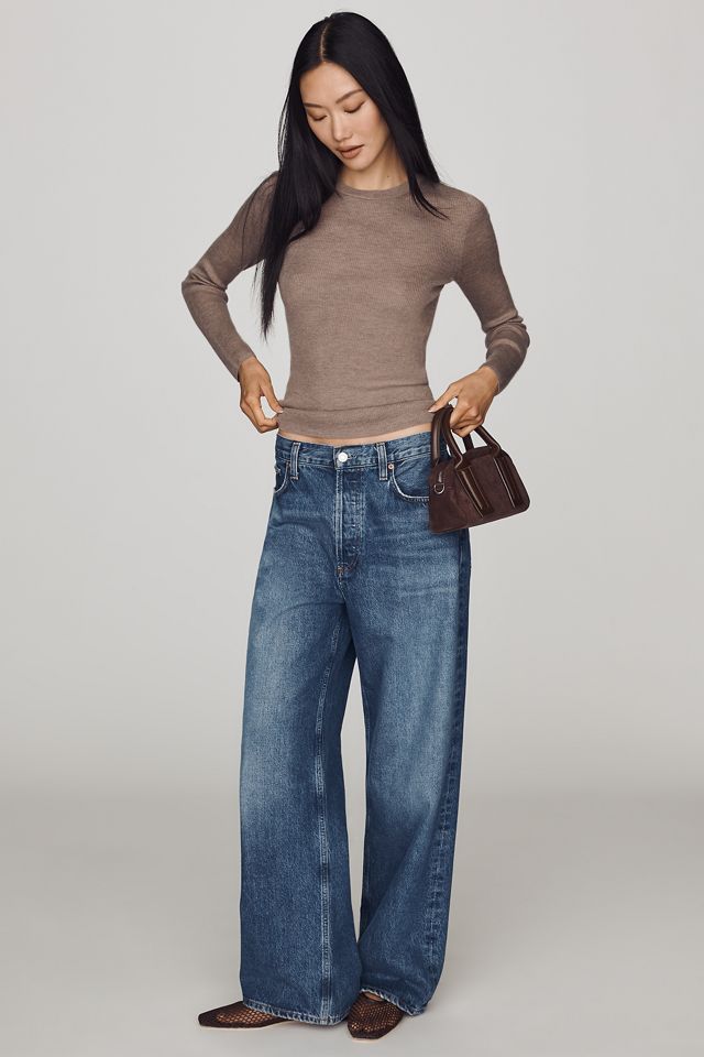 Maeve Markie Lightweight 100% Cashmere Long-Sleeve Sweater #3