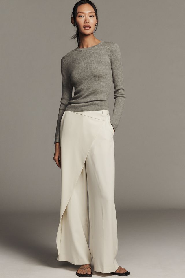 Maeve Markie Fine-Gauge Cashmere Long Sleeve Sweater #2
