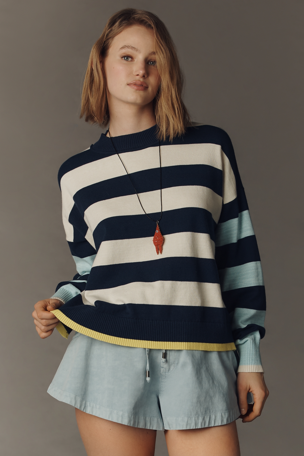 Long Sleeve Crew Neck Sweater by Maeve