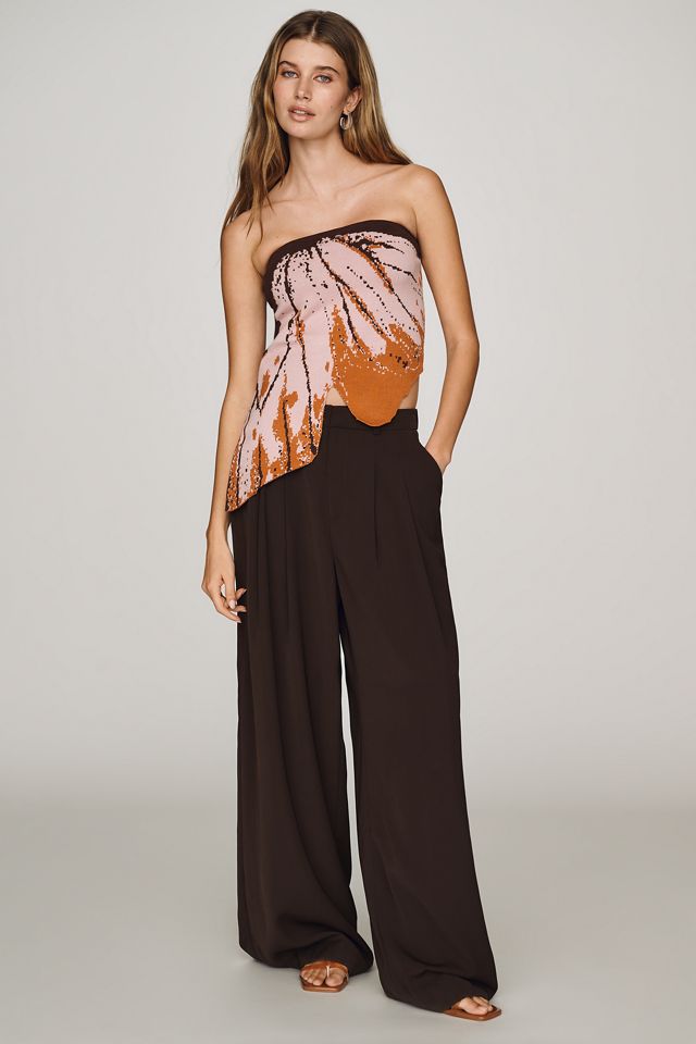 By Anthropologie Butterfly Wing Graphic Tube Top #1