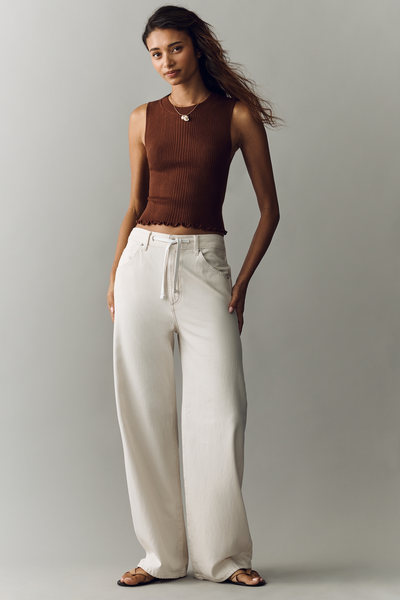 By Anthropologie Ribbed Knit Tank
