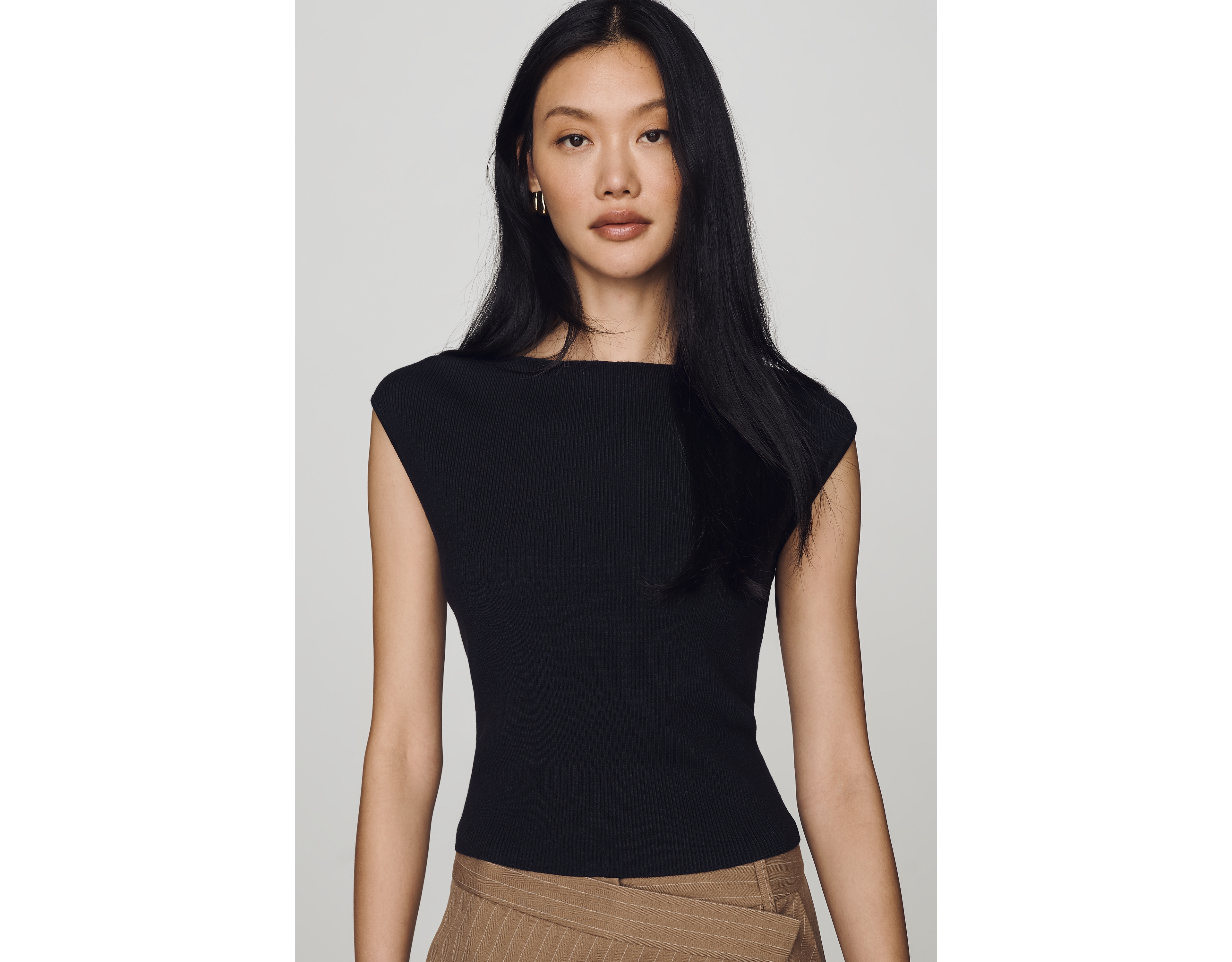 By Anthropologie Open Back Knit Top