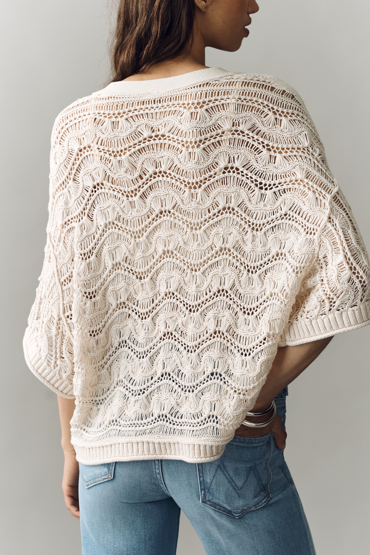 By Anthropologie Textured Stitch Cardigan