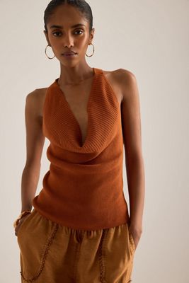 Maeve Haut en tricot sans manches à col bénitier