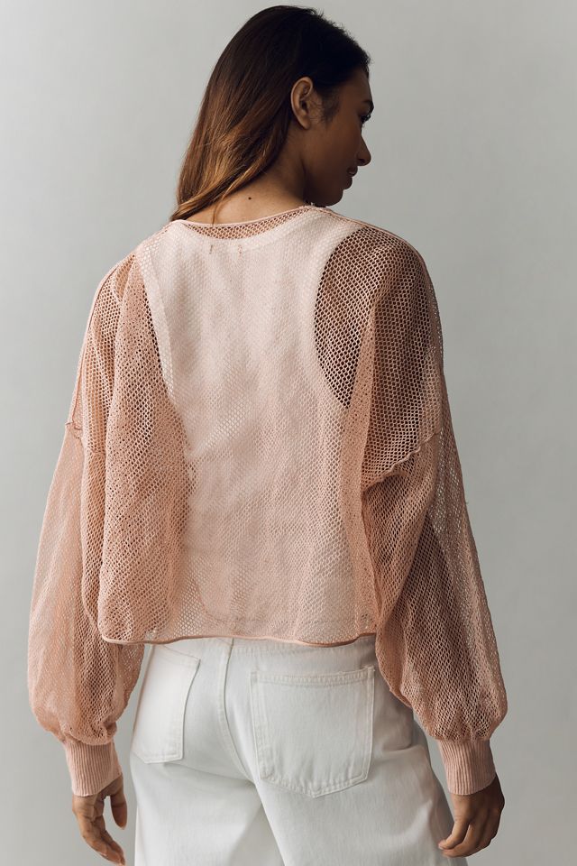 Pilcro Sheer Mesh Cardigan #2