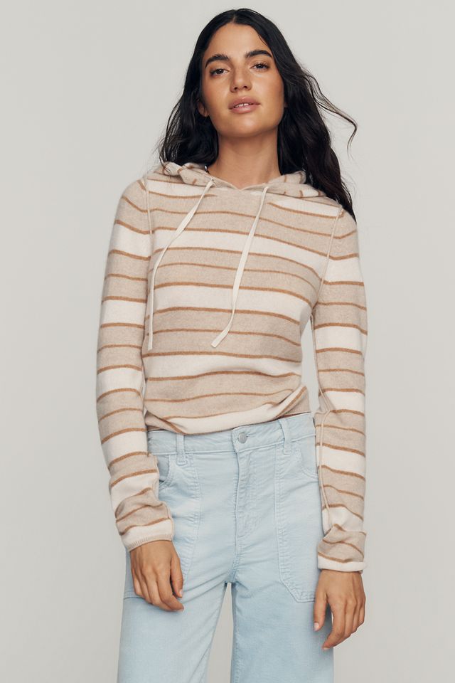 Pilcro 100% Cashmere Cropped Hoodie #1