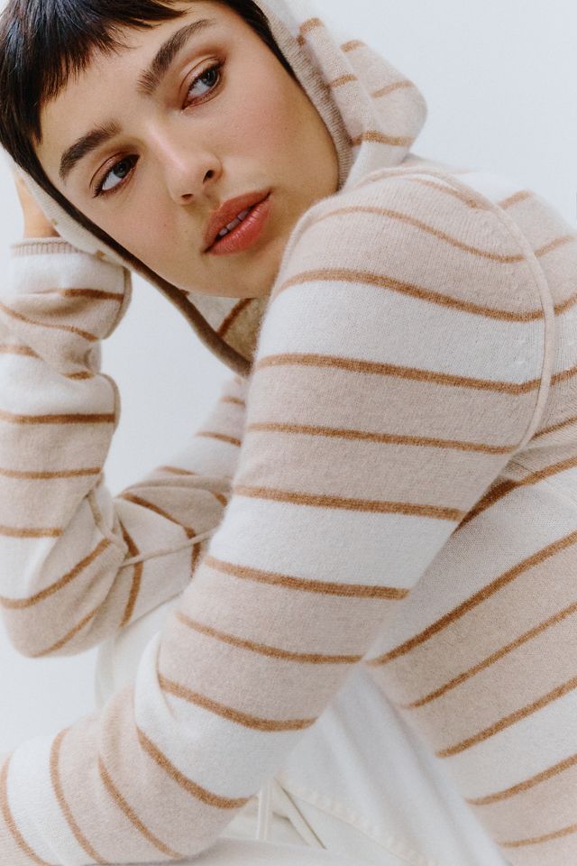 Pilcro 100% Cashmere Cropped Hoodie #3