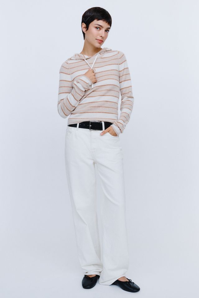 Pilcro 100% Cashmere Cropped Hoodie #6