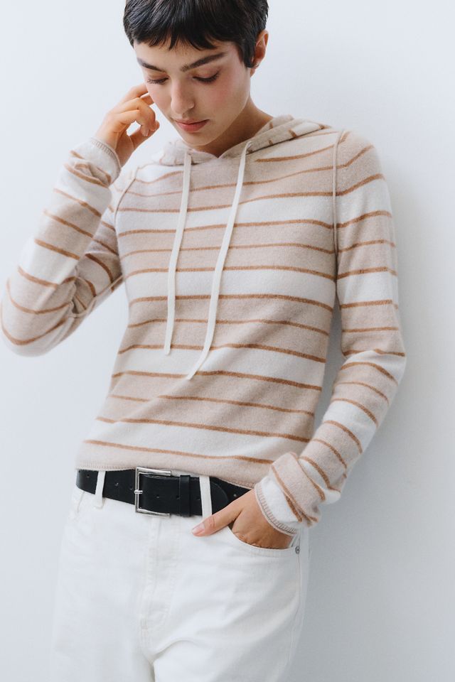 Pilcro 100% Cashmere Cropped Hoodie #2