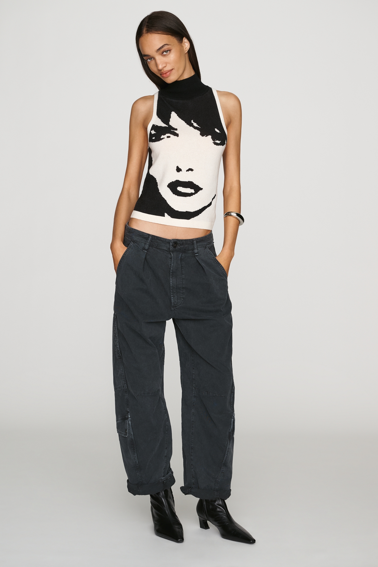 Maeve Mock-Neck Sweater Tank