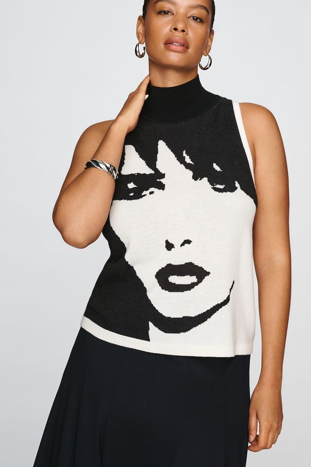 Maeve Mock-Neck Sweater Tank #5
