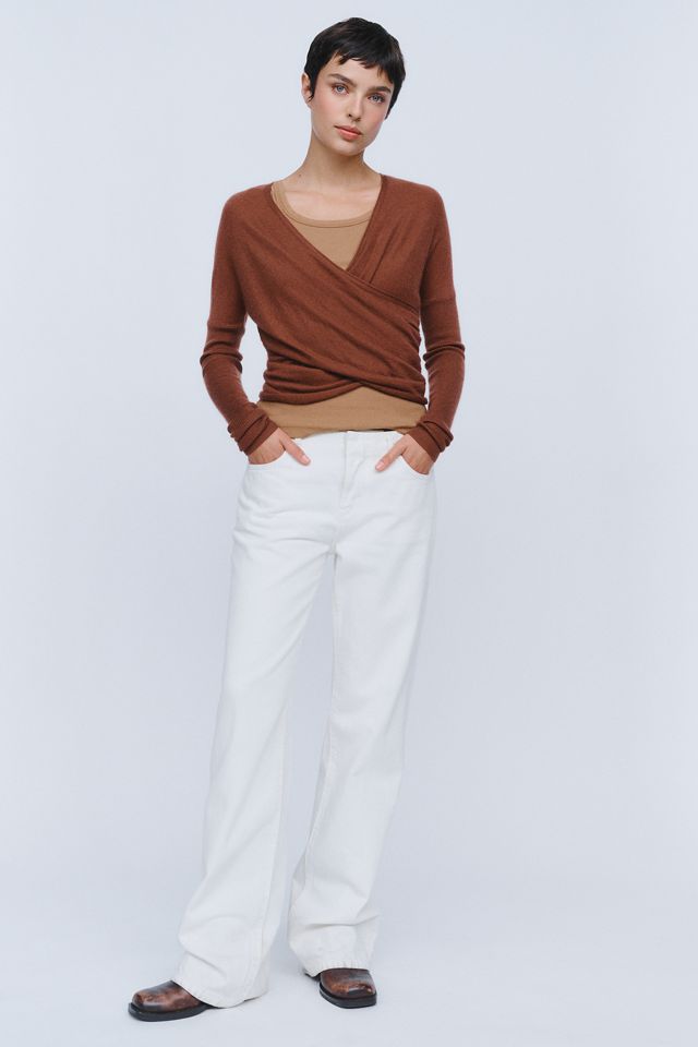 Pilcro 100% Cashmere Twist Sweater #3