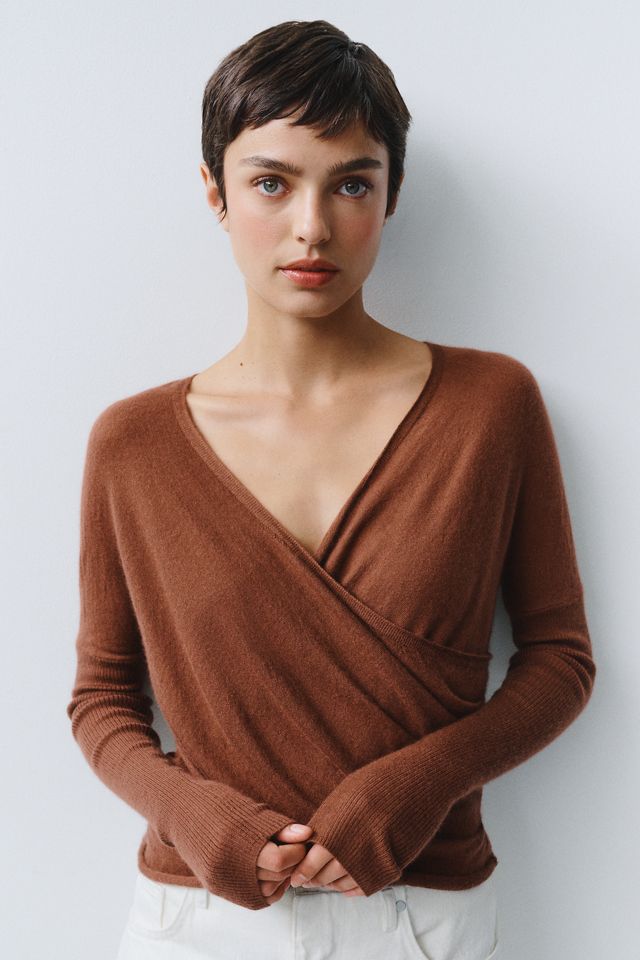 Pilcro 100% Cashmere Twist Sweater #1