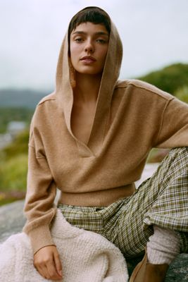 Pilcro 100% Cashmere V-Neck Sweater