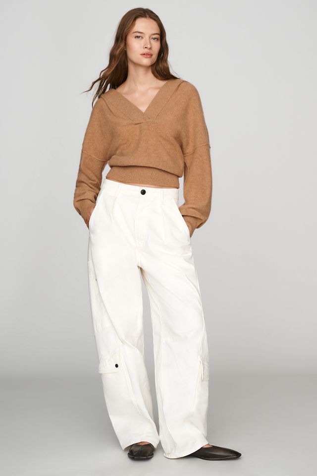 Pilcro Cashmere Deep-V Sweater #1