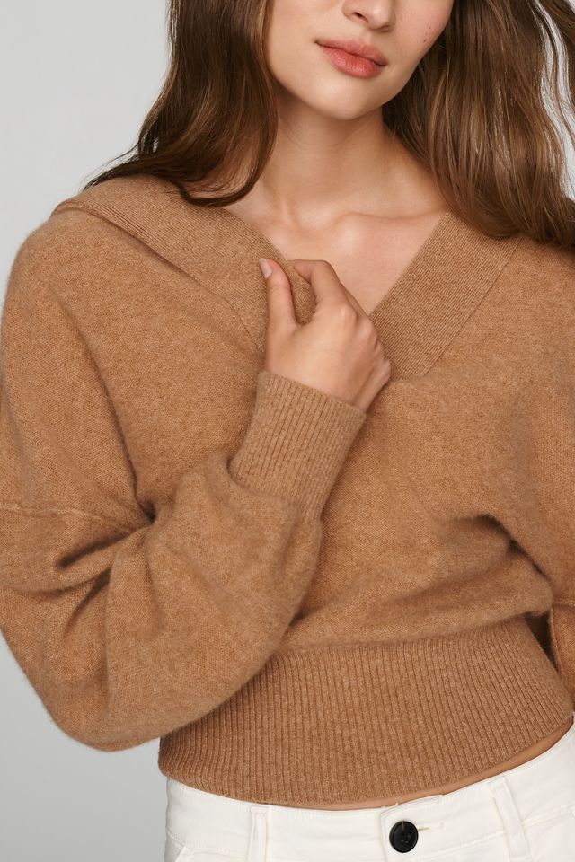 Pilcro Cashmere Deep-V Sweater #3