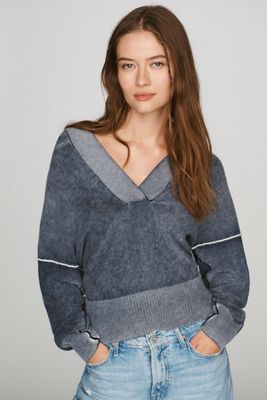Pilcro 100% Cashmere Deep-V Sweater
