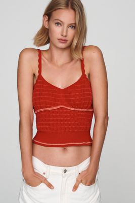 Maeve Scalloped Sweater Tank