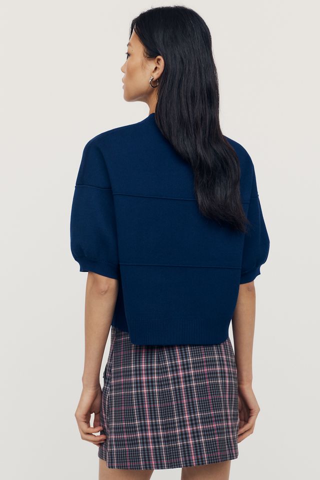 Maeve Puff-Sleeve Knit Pullover #3