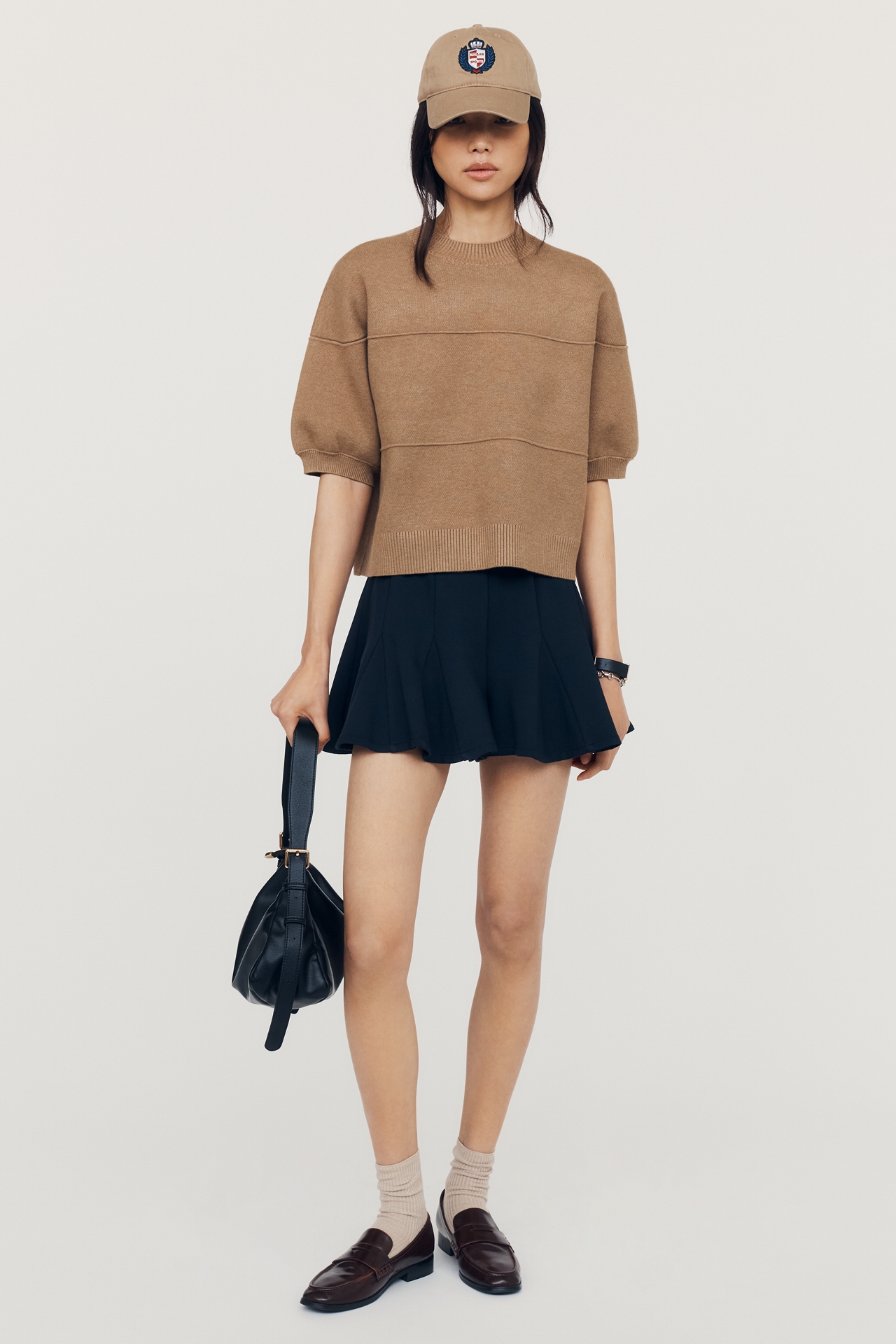 Maeve Puff-Sleeve Knit Pullover
