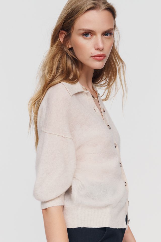 By Anthropologie Wool Cashmere Collared Cardigan #2