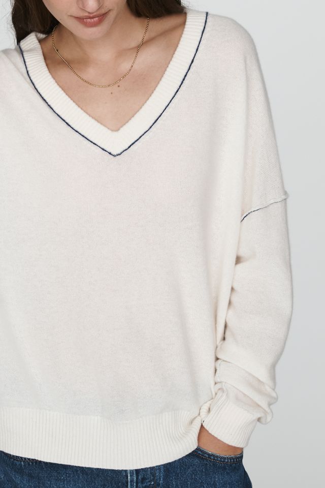 Pilcro 100% Cashmere V-Neck Sweater #3