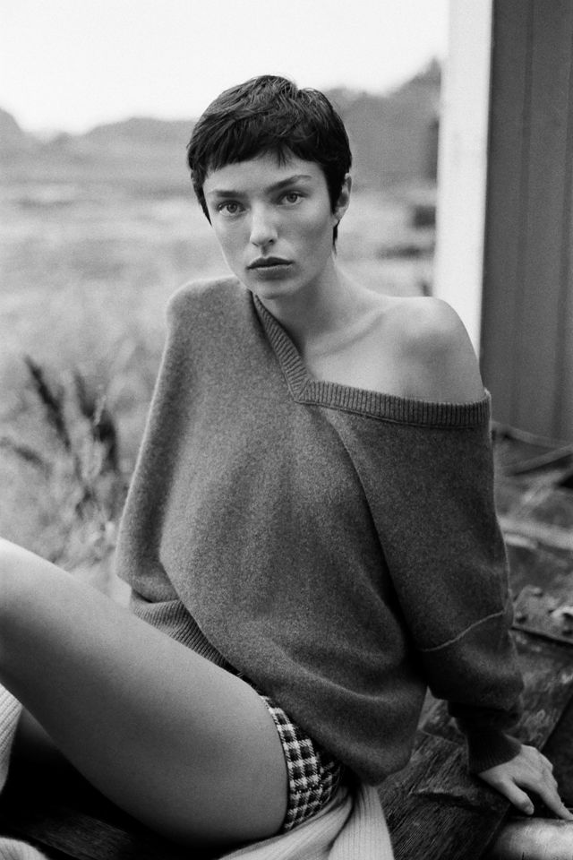 Pilcro 100% Cashmere V-Neck Sweater #5