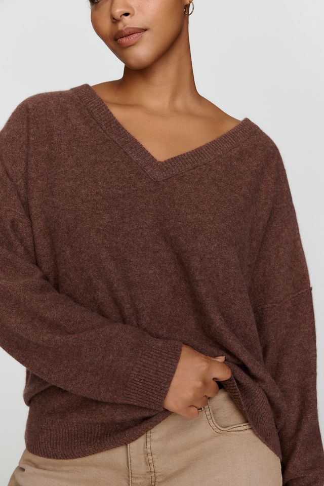 Pilcro 100% Cashmere V-Neck Sweater #7