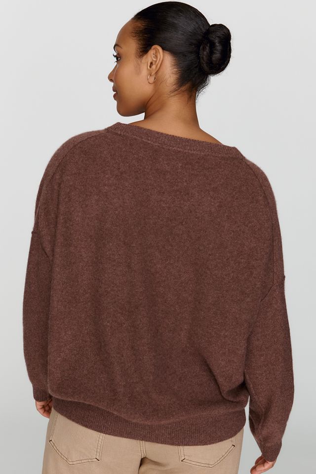 Pilcro 100% Cashmere V-Neck Sweater #9