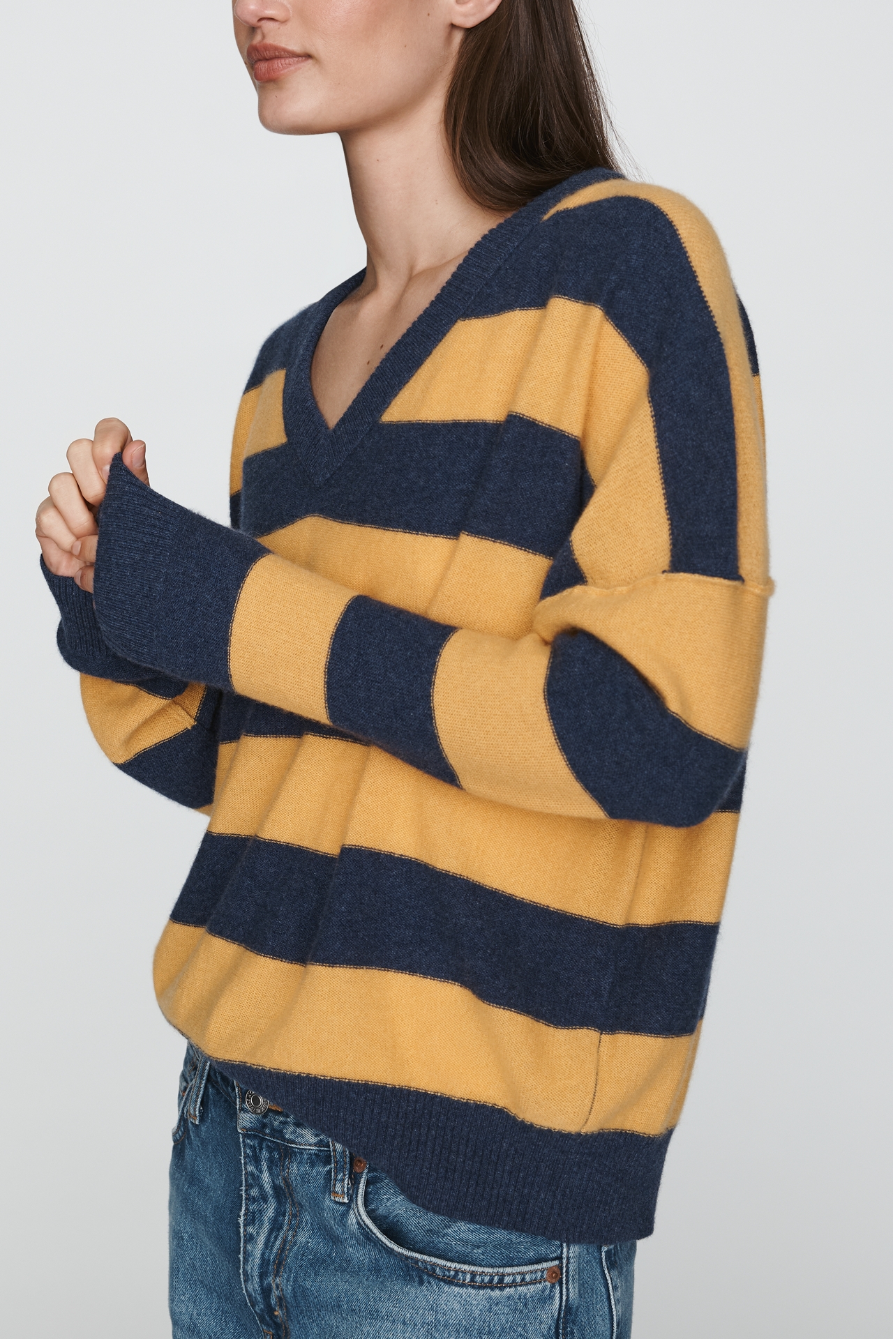 Pilcro 100% Cashmere V-Neck Sweater