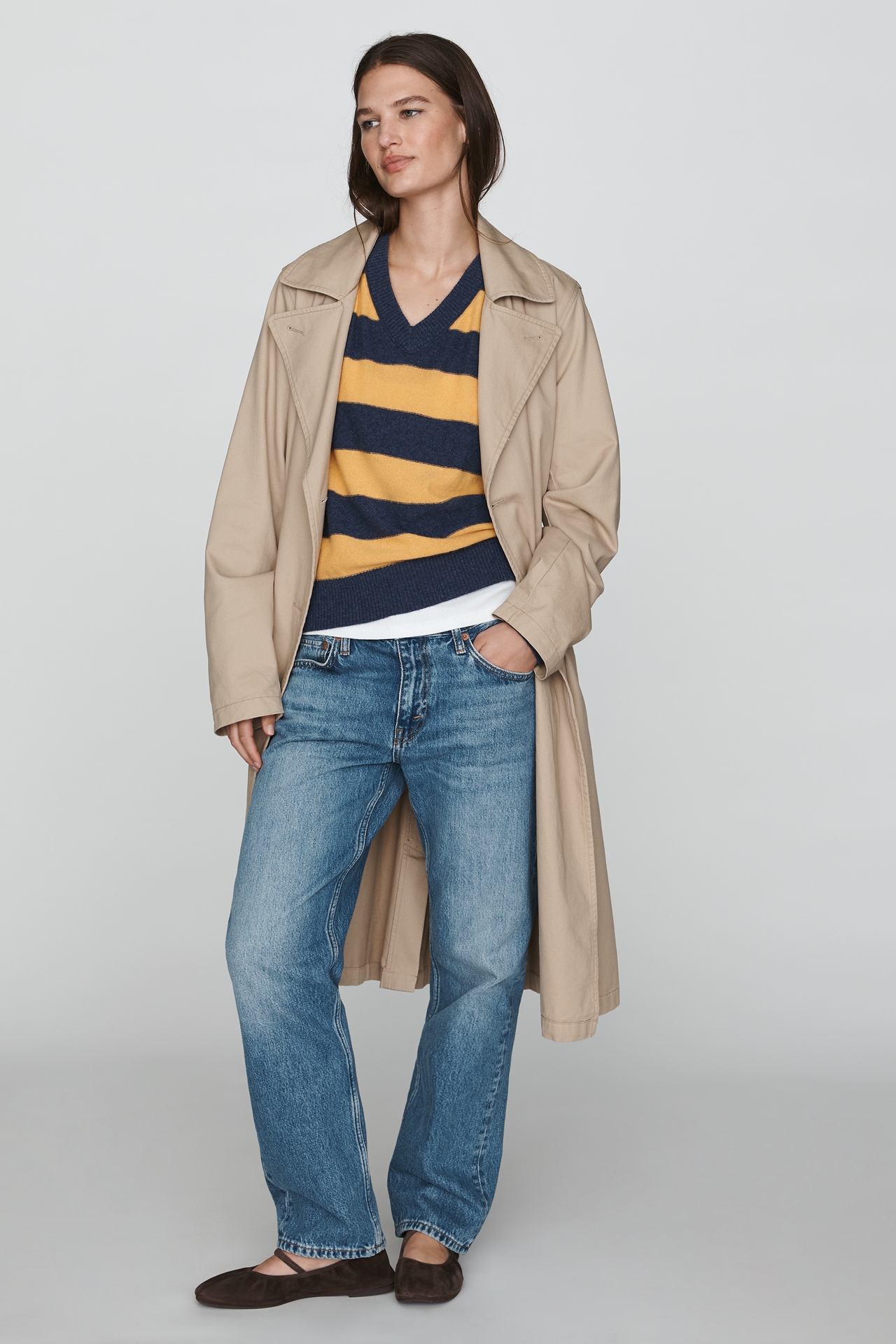 Pilcro 100% Cashmere V-Neck Sweater
