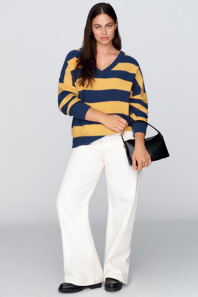 Pilcro 100% Cashmere V-Neck Sweater #7