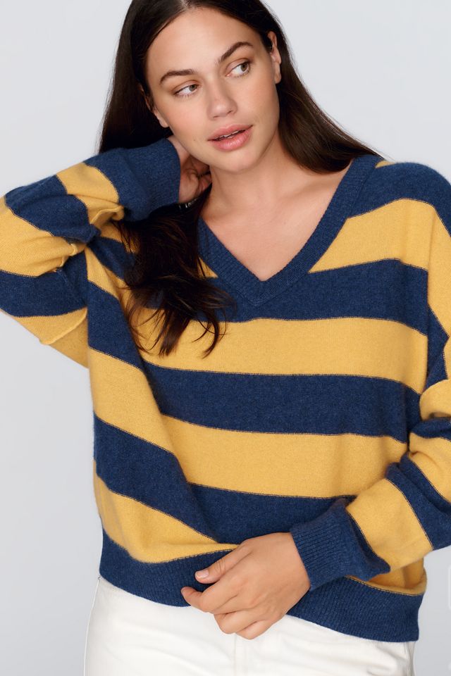 Pilcro 100% Cashmere V-Neck Sweater #6