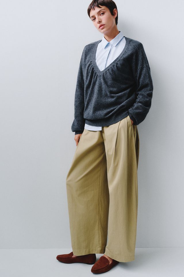 Maeve 100% Cashmere Plunge V-Neck Sweater #2