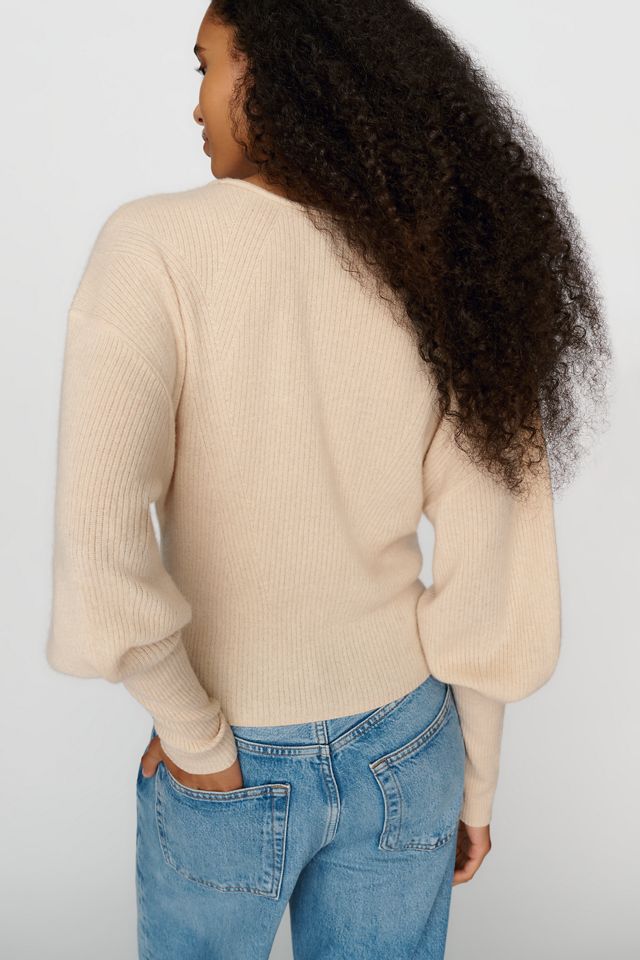By Anthropologie 100% Cashmere Henley Sweater #1