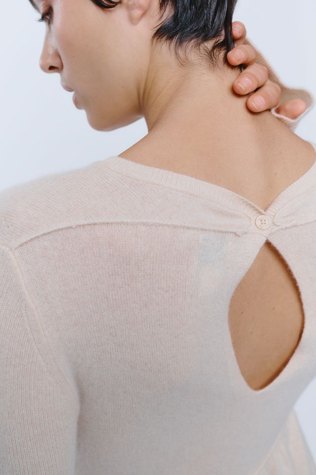 Maeve 100% Cashmere Peplum Sweater #2