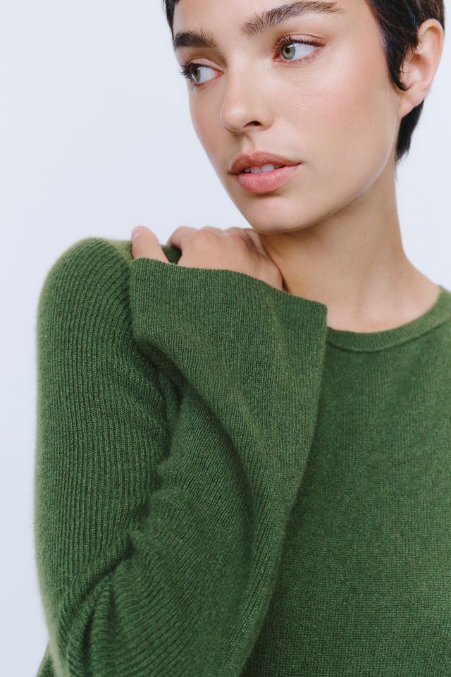 Maeve 100% Cashmere Peplum Sweater #1