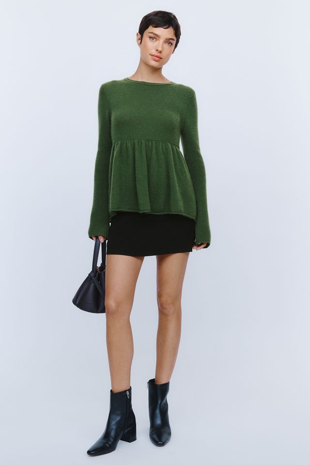 Maeve 100% Cashmere Peplum Sweater #4