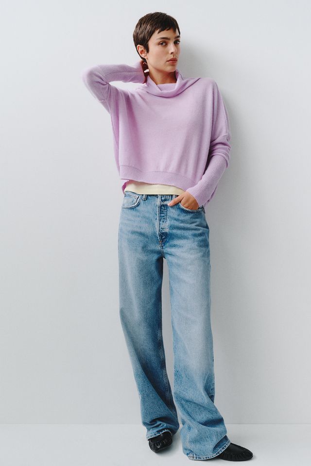 Pilcro 100% Cashmere Turtleneck Sweater #4