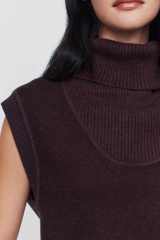 Maeve Funnel Neck Cap Sleeve Sweater #1