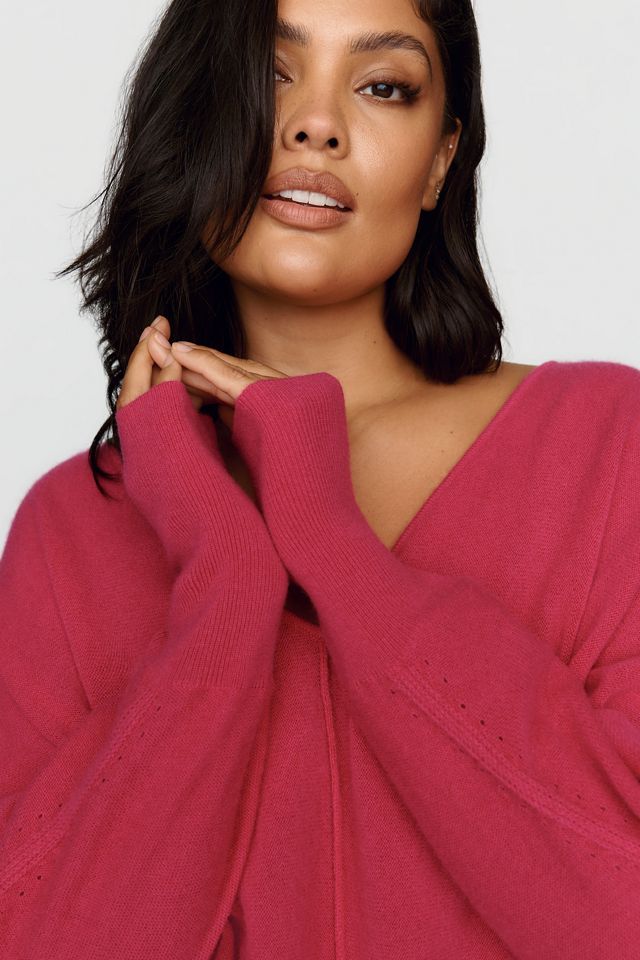 By Anthropologie 100% Cashmere Oversized Sweater #10