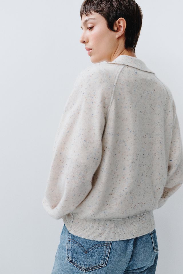Pilcro 100% Cashmere Henley Sweater #4
