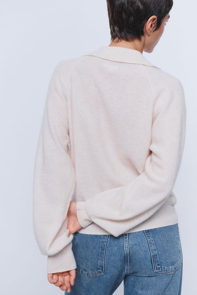 Pilcro 100% Cashmere Henley Sweater #3
