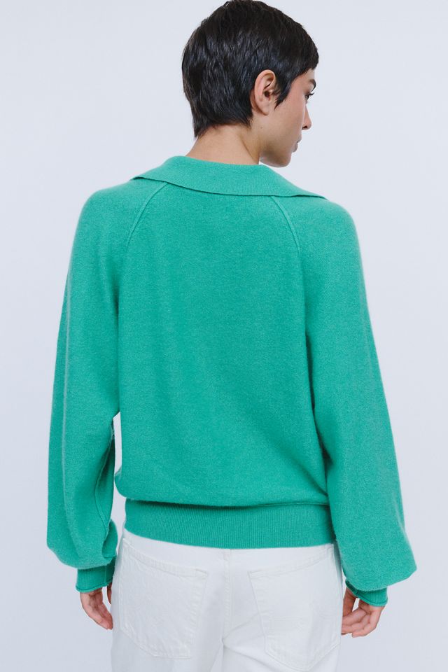 Pilcro 100% Cashmere Henley Sweater #4