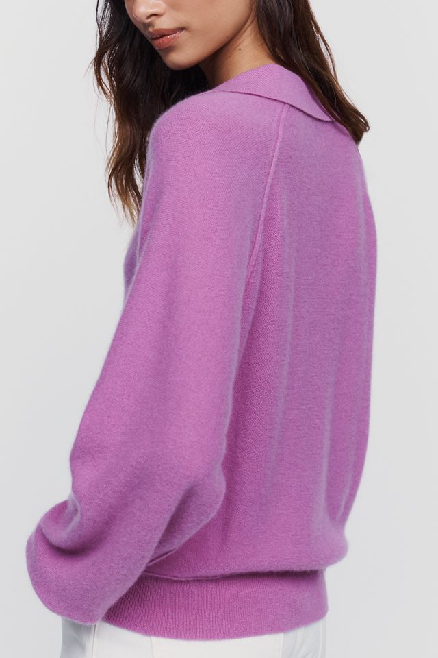 Pilcro 100% Cashmere Henley Sweater #4