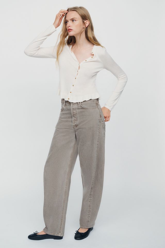 Maeve Long-Sleeve Ruffled Cardigan Sweater #3