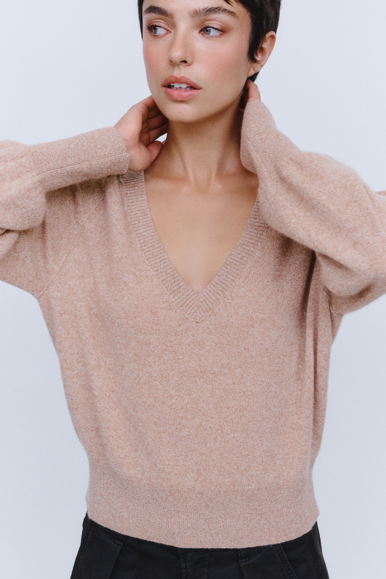 Maeve 100% Cashmere V-Neck Sweater