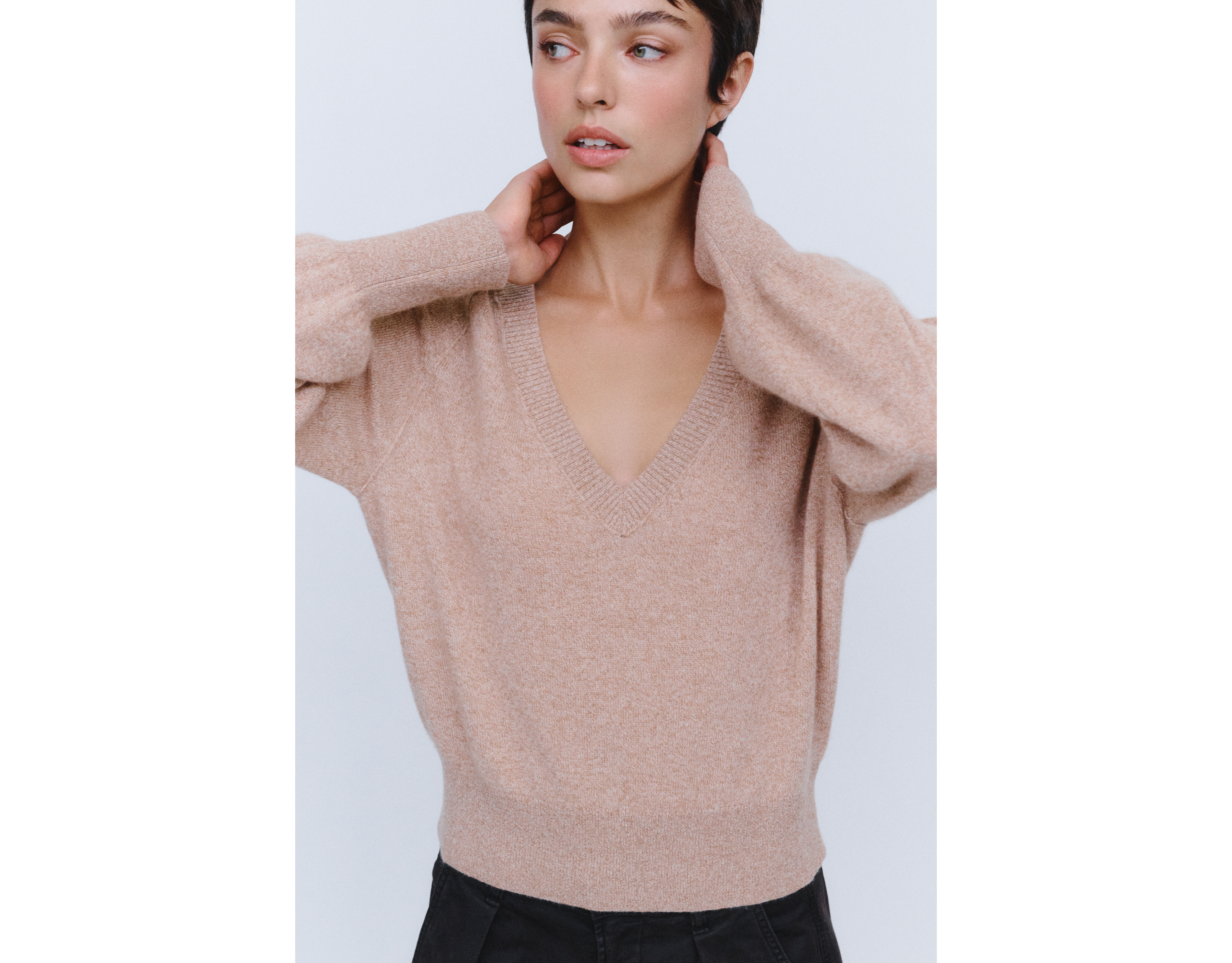 Maeve 100% Cashmere V-Neck Sweater
