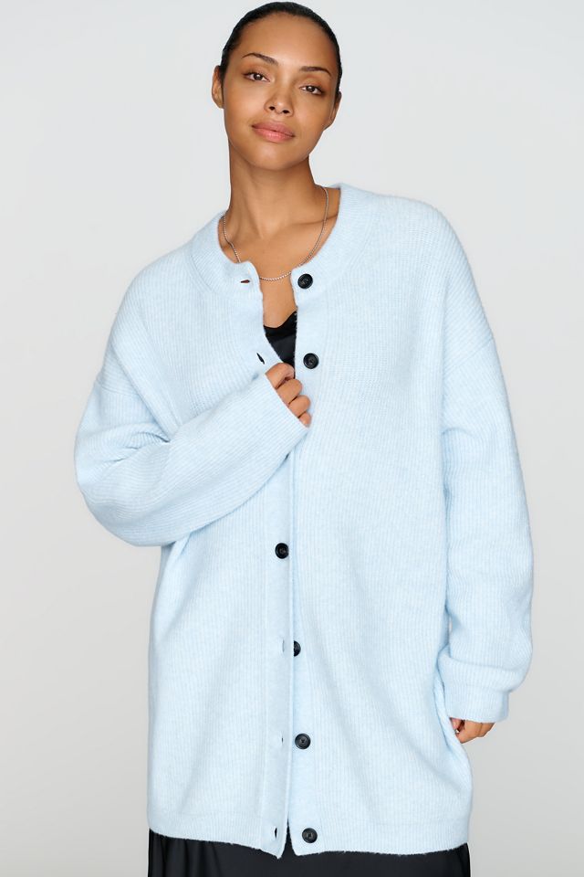 Maeve Wool Blend Oversized Long Line Cardigan #4